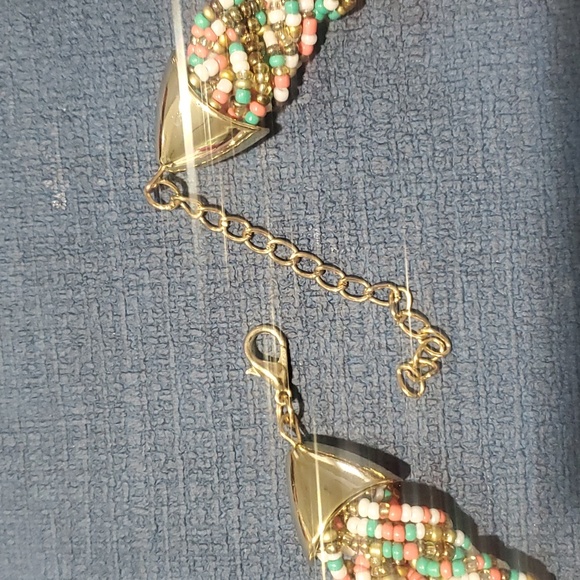 Lot of 2 Multicolor Beaded necklaces - Picture 3 of 5